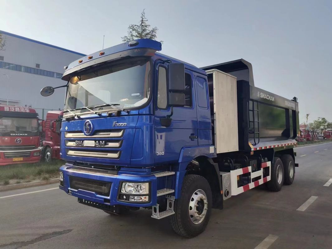 SHACMAN CNG Dump Truck F3000 6x4 380 EuroV Blauw