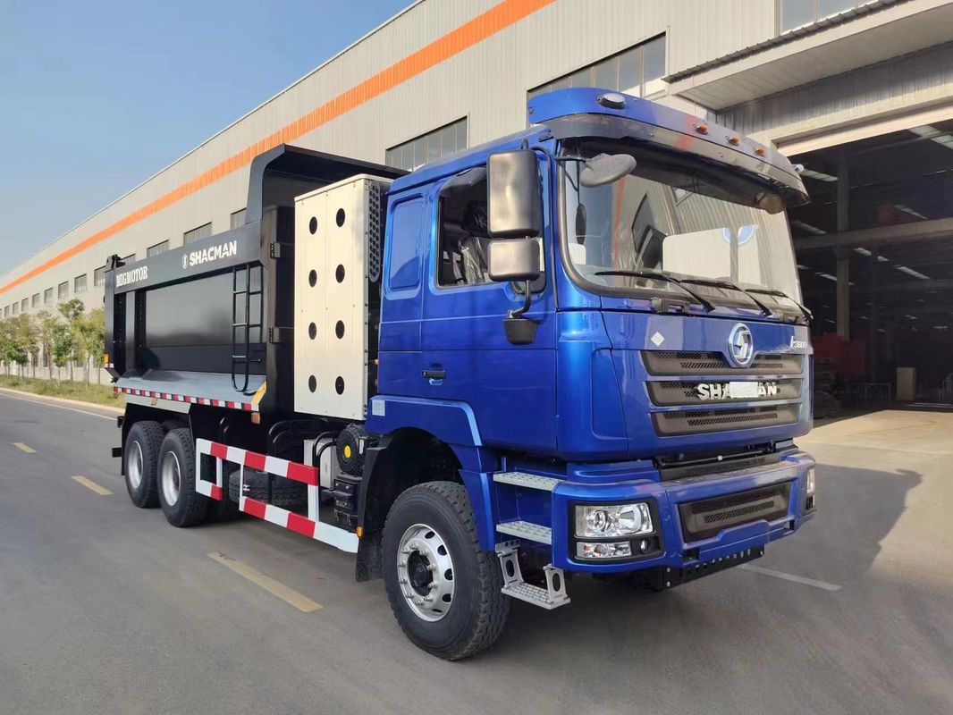 SHACMAN CNG Dump Truck F3000 6x4 380 EuroV Blauw