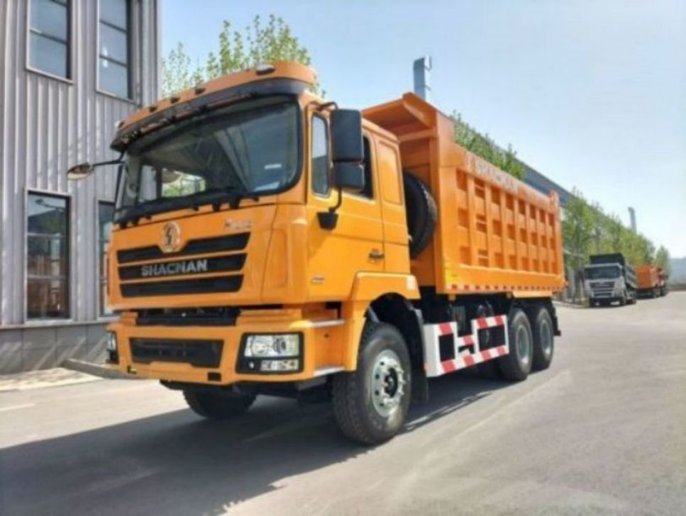 Nieuwe zware SHACMAN F3000 Tipper Dump Truck 6x4 380 EuroII Geel 10 Wielen