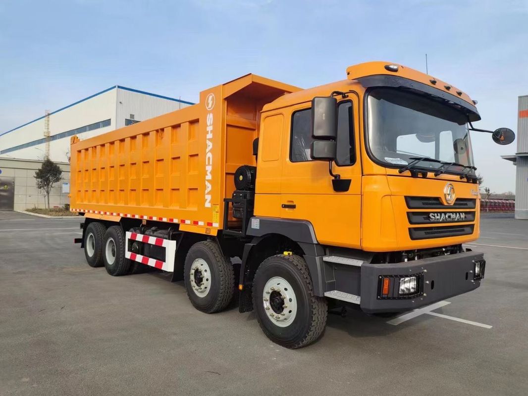SHACMAN F3000 Tipper Dump Truck 8x4 380 pk EuroII Oranje 12 wielen WEICHAI motor