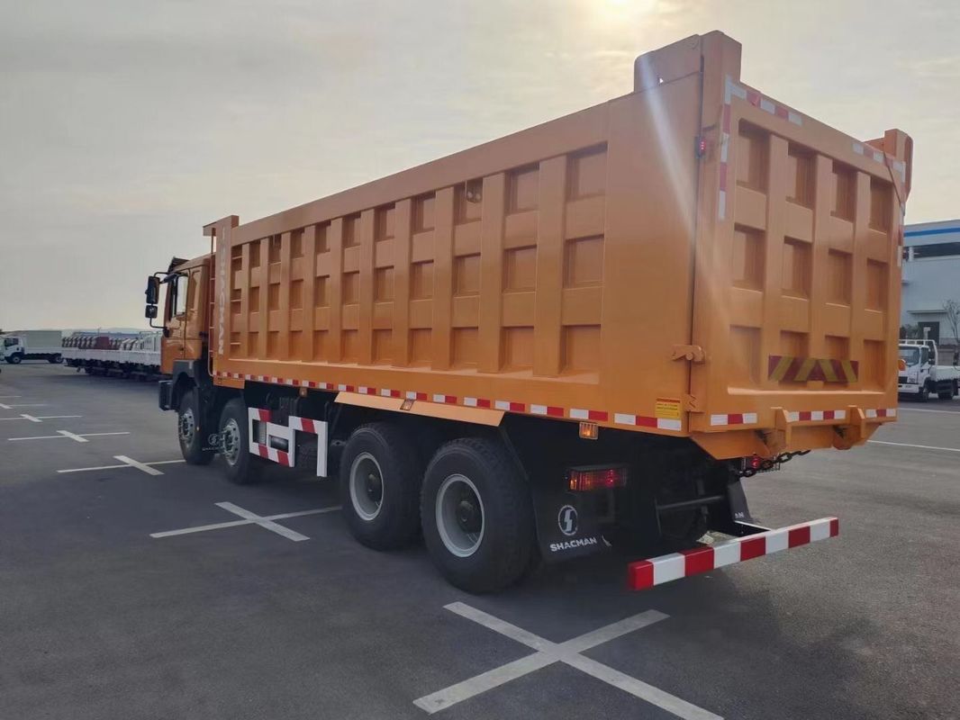 SHACMAN F3000 Tipper Dump Truck 8x4 380 pk EuroII Oranje 12 wielen WEICHAI motor