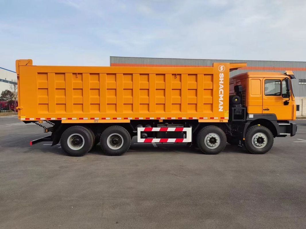 SHACMAN F3000 Tipper Dump Truck 8x4 380 pk EuroII Oranje 12 wielen WEICHAI motor