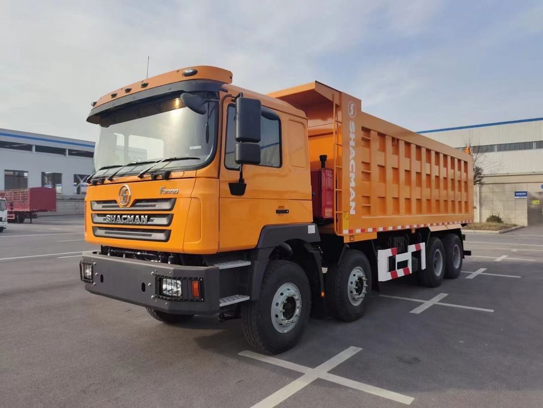 SHACMAN F3000 Tipper Dump Truck 8x4 380 pk EuroII Oranje 12 wielen WEICHAI motor