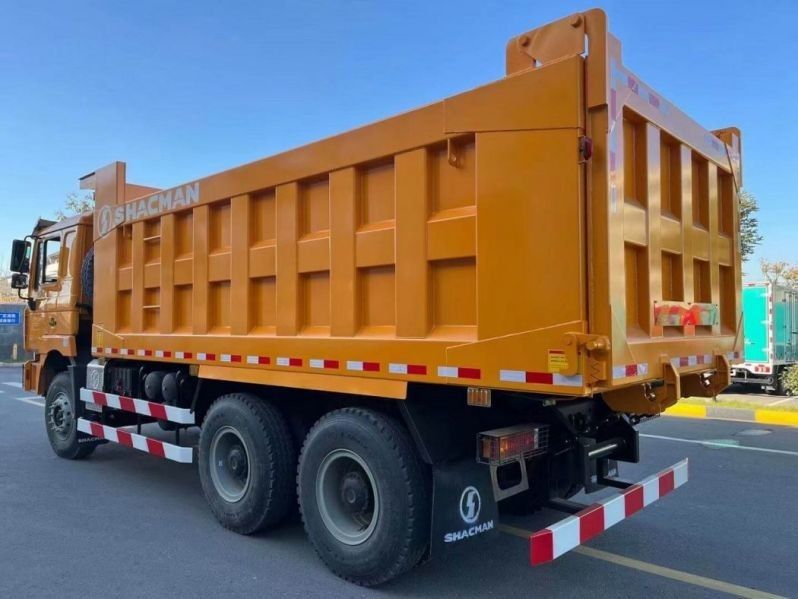 SHACMAN Export Tipper Dump Truck F3000 6x4 380 EuroII Geel Luxe Rijervaring