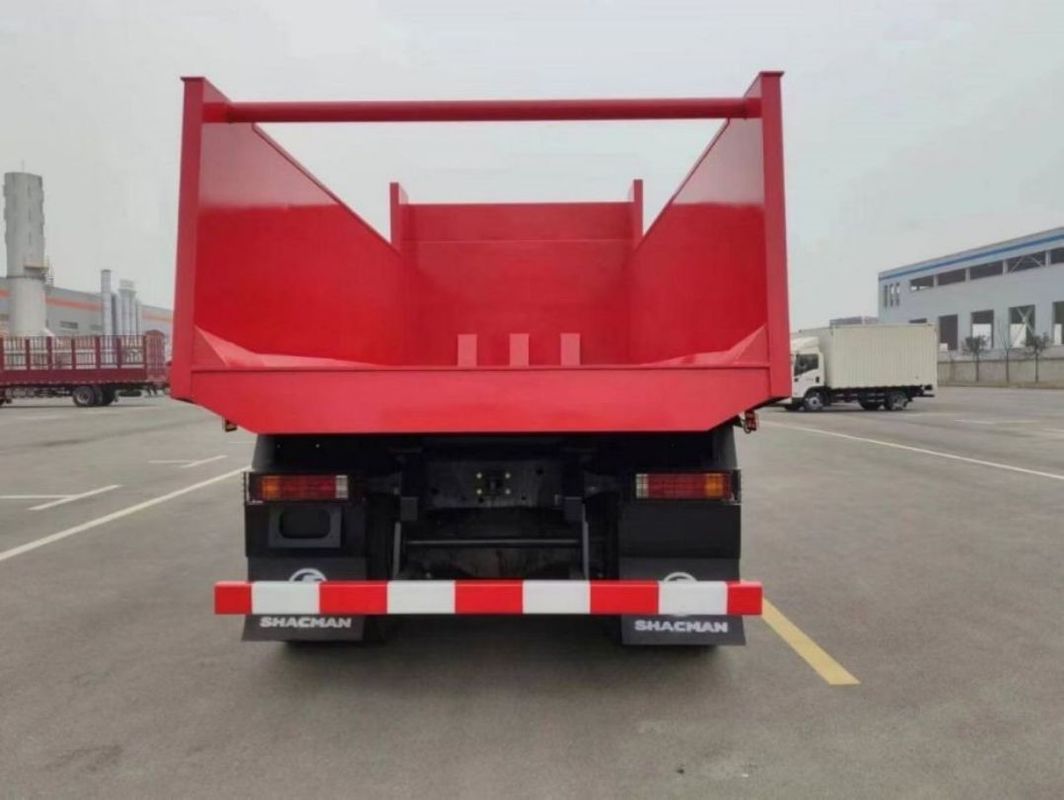 10 pogingen SHACMAN Red Dump Truck F3000 Dump Truck Voertuig 380HP voor de mijnbouw