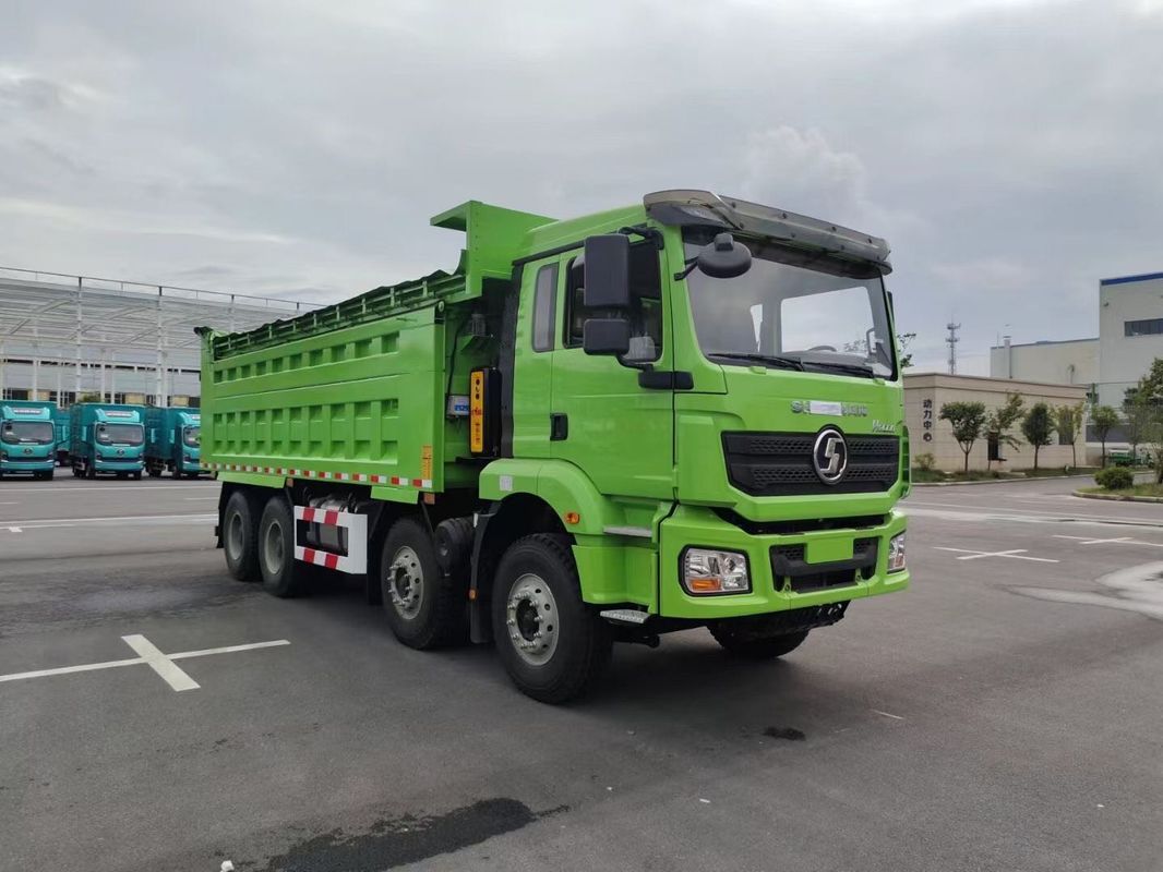 Nieuwe zware SHACMAN H3000 Dump Truck 8x4 375hp EuroV Groen 12 Wielen Tipper