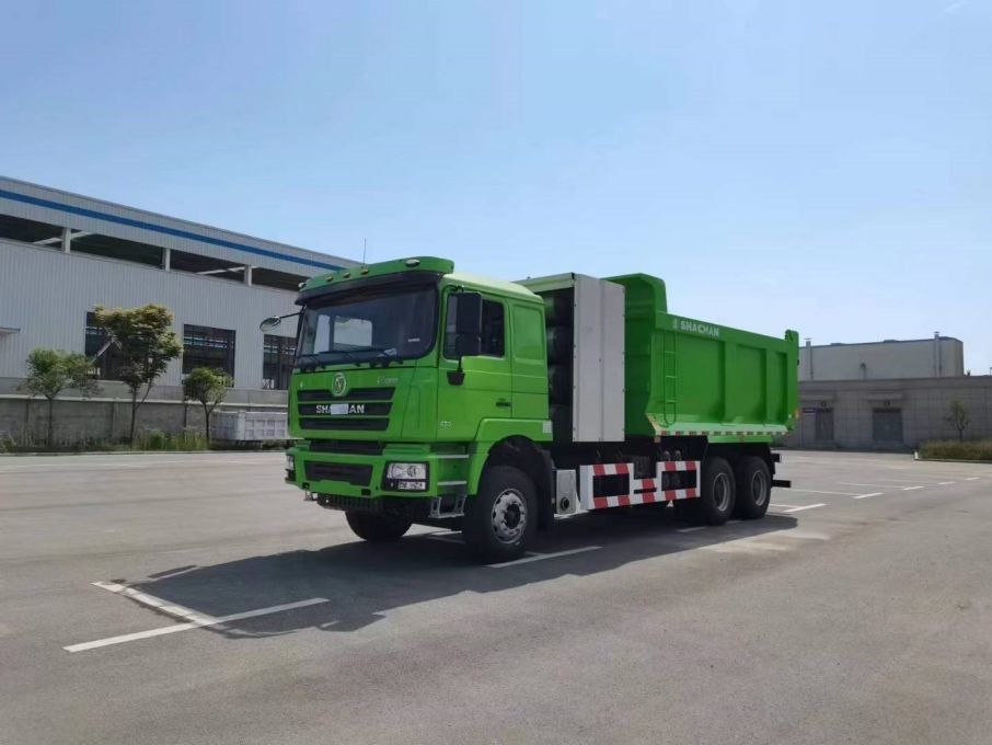 10 wielen SHACMAN F3000 CNG Dump Truck 6x4 Euro V WEICHAI-430HP Groen Perfect voor bouw en mijnbouw