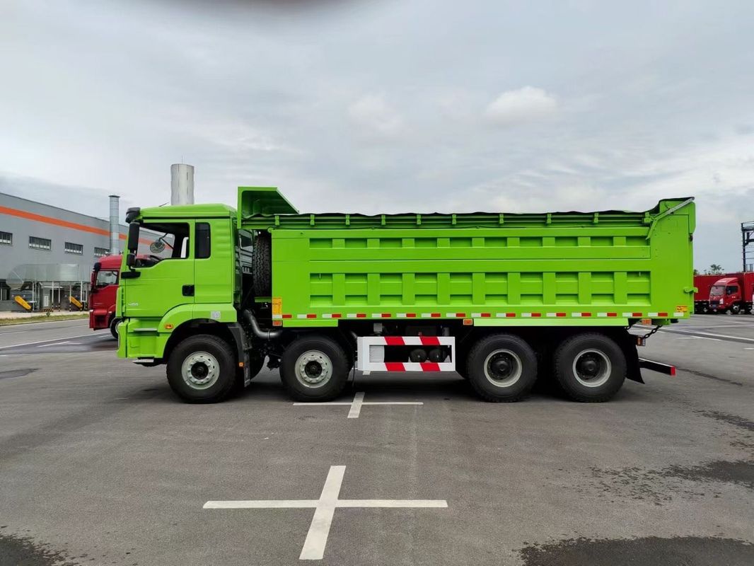 Nieuwe zware SHACMAN H3000 Dump Truck 8x4 375hp EuroV Groen 12 Wielen Tipper