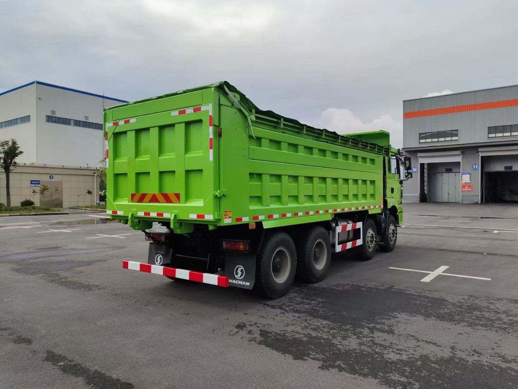 Nieuwe zware SHACMAN H3000 Dump Truck 8x4 375hp EuroV Groen 12 Wielen Tipper