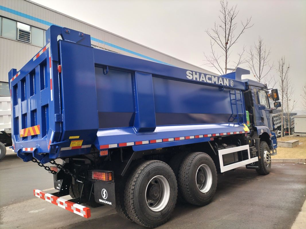 10 banden SHACMAN H3000 Dump Truck 6x4 380 pk EuroII Blauw U-type tipper