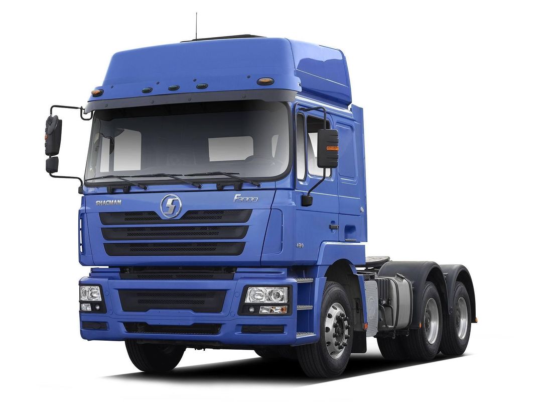Blauw SHACMAN F3000 trekkerkop 6x4 460 pk EuroV Shacman trekkerkop