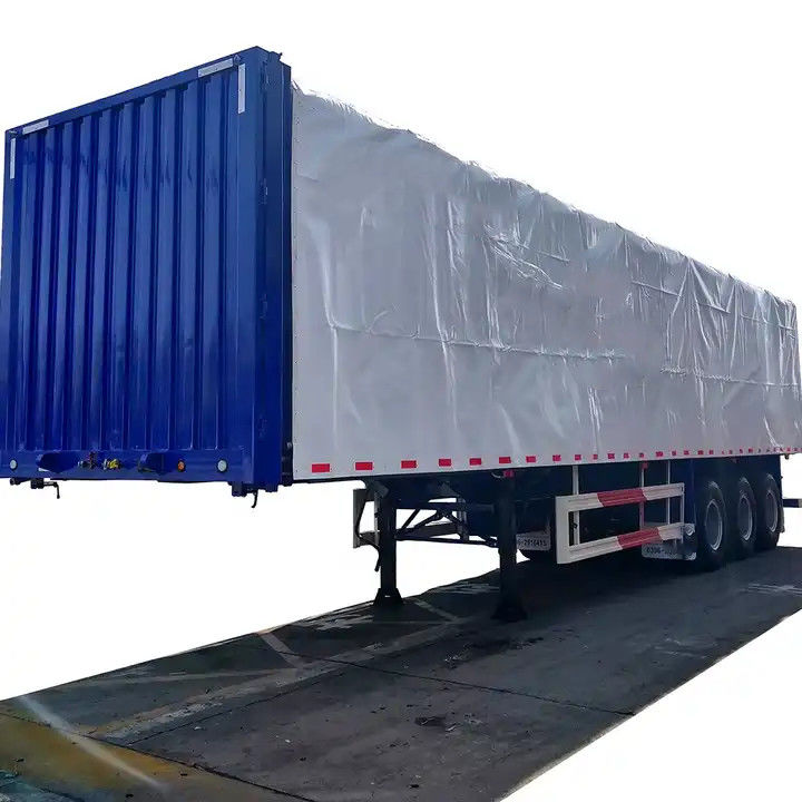 CIMC Side Curtain Semi-trailer van het type box van de 3-assige bestelwagen voor het vervoer van palletladingen
