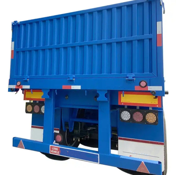 CIMC 4-assige platte oplegger met 1000 mm zijwand 40Ton-transportrijtuig