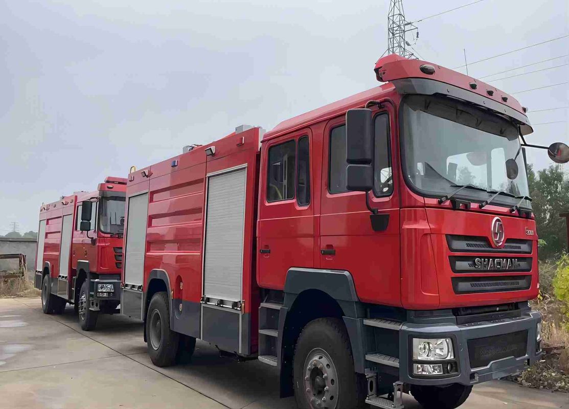 Speciale vrachtwagens SHACMAN F3000 6x4 300HP 50T brandreddingswagen met WEICHAI WP10.300E22 motor en FAST RTD-11509C versnellingsbak