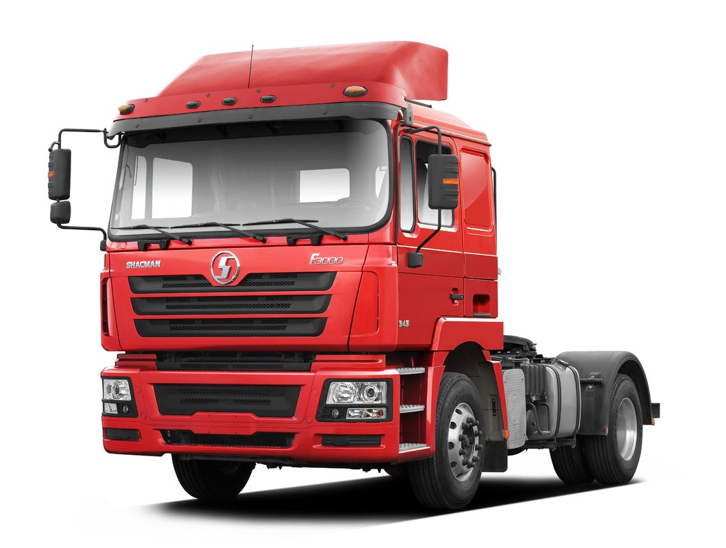 Rood SHACMAN F3000 375HP Euro V 6-wiel tractor hoofd 4x2 WEICHAI motor