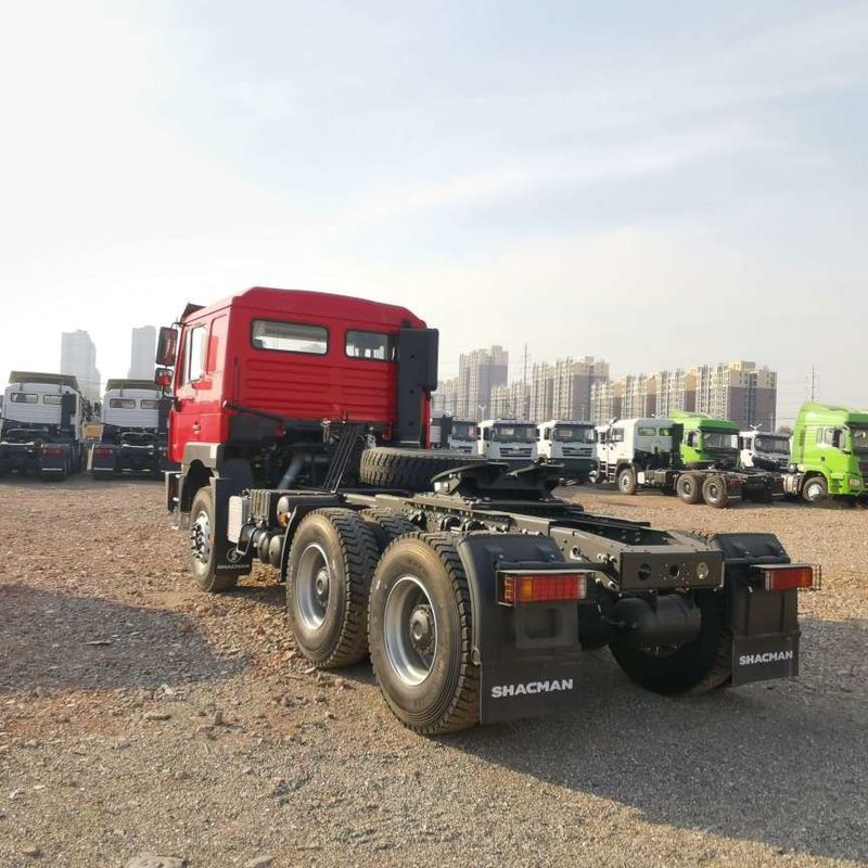 Rood SHACMAN F3000 375HP Euro V 6 wiel trekkerkop 4x2 WEICHAI motor