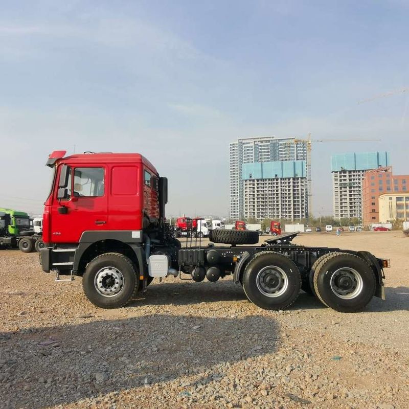 Rood SHACMAN F3000 375HP Euro V 6 wiel trekkerkop 4x2 WEICHAI motor