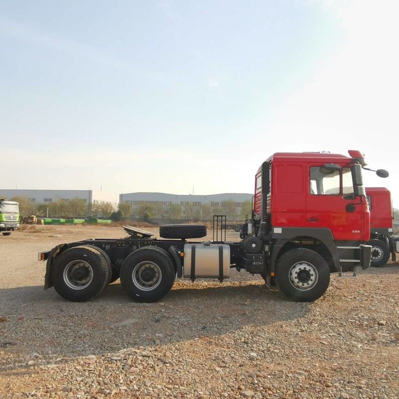 Rood SHACMAN F3000 375HP Euro V 6 wiel trekkerkop 4x2 WEICHAI motor
