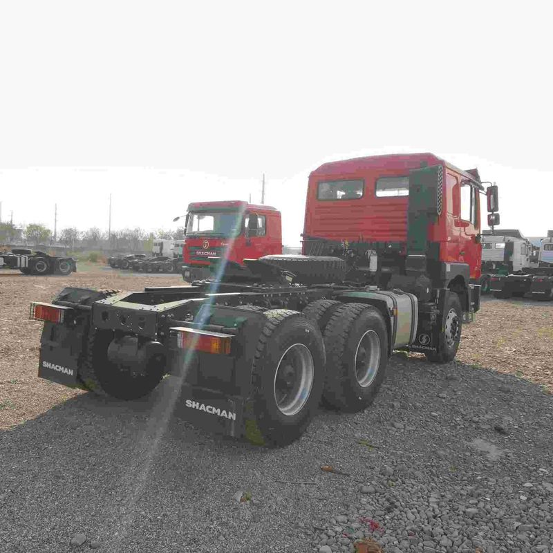 Rood SHACMAN F3000 375HP Euro V 6 wiel trekkerkop 4x2 WEICHAI motor