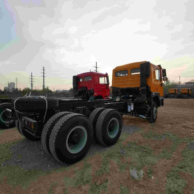 Rood SHACMAN F3000 375HP Euro V 6-wiel tractor hoofd 4x2 WEICHAI motor