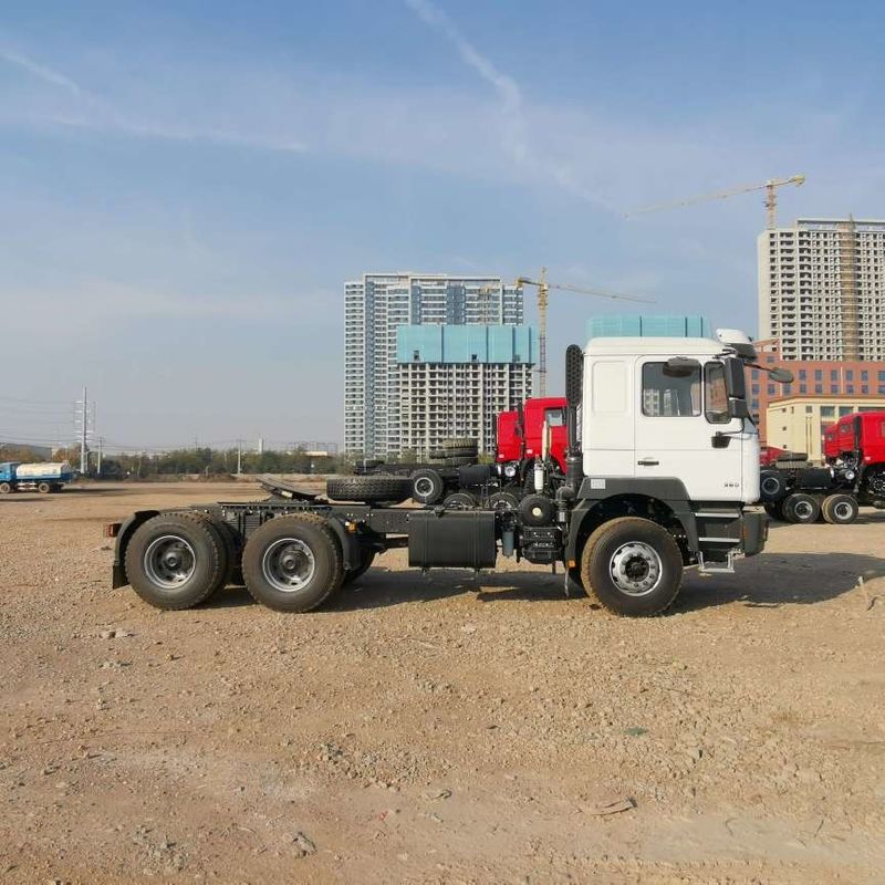 Rood SHACMAN F3000 375HP Euro V 6-wiel tractor hoofd 4x2 WEICHAI motor