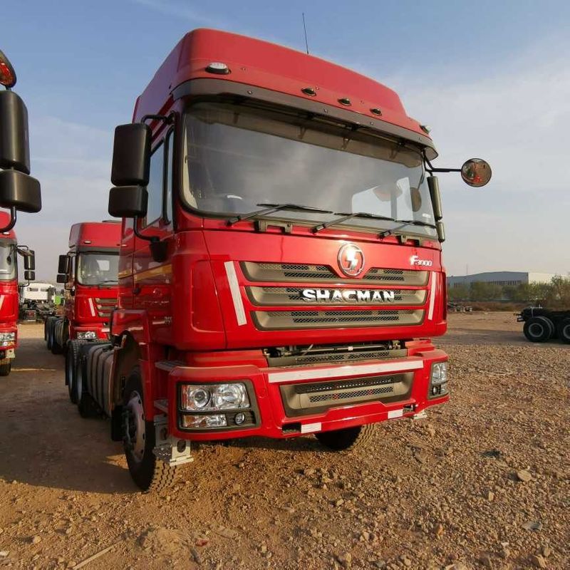 Rood SHACMAN F3000 375HP Euro V 6 wiel trekkerkop 4x2 WEICHAI motor