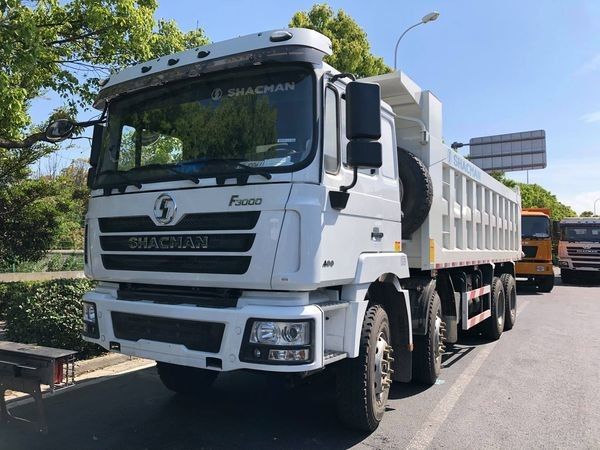 SHACMAN F3000 8x4 380hp EuroV dumptruck dubbele etappe as met WEICHAI motor
