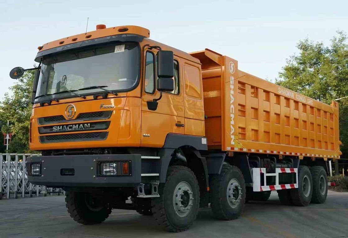 SHACMAN F3000 8x4 380hp EuroV dumptruck dubbele etappe as met WEICHAI motor