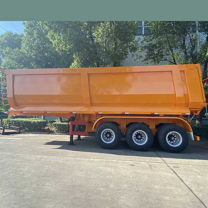 SHACMAN CIMC 3 As Mining U-vormige Semi-trailer Tipper dump truck