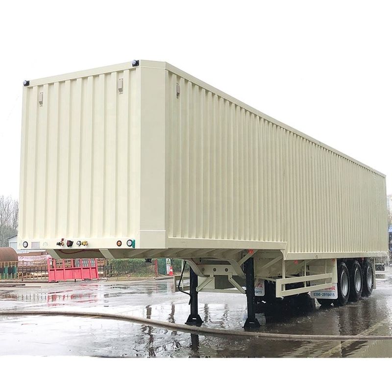 3 As SHACMAN Voetdroge bestelwagen Container Semi-trailer CIMC Van Type Semi-trailer
