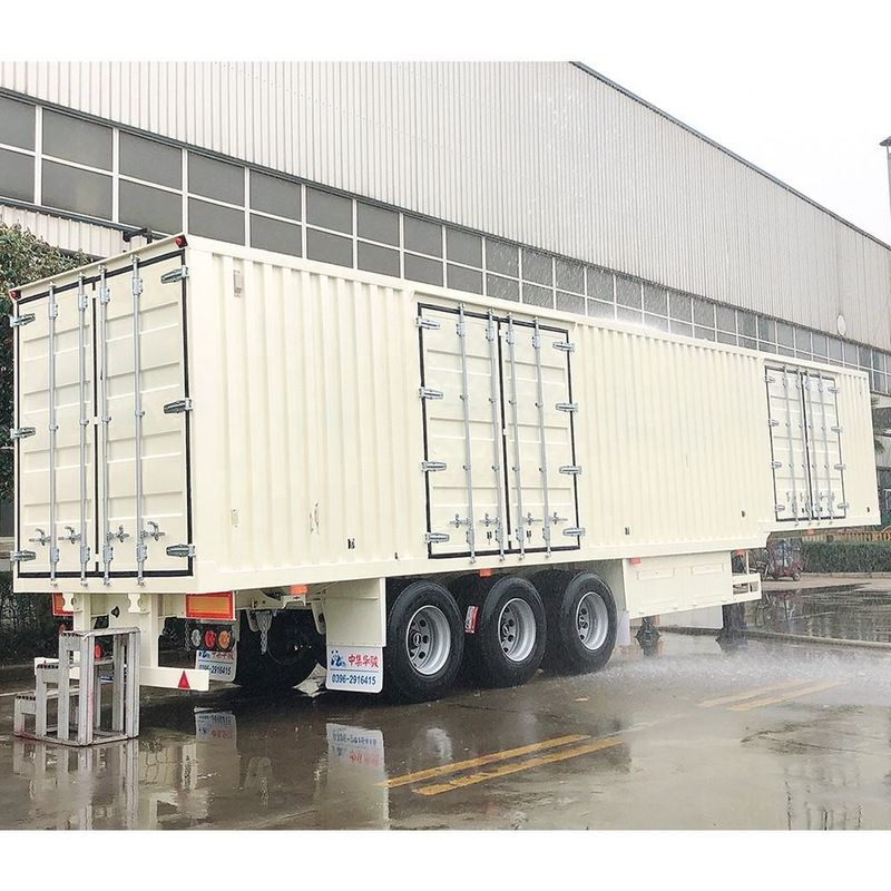 3 As SHACMAN Voetdroge bestelwagen Container Semi-trailer CIMC Van Type Semi-trailer