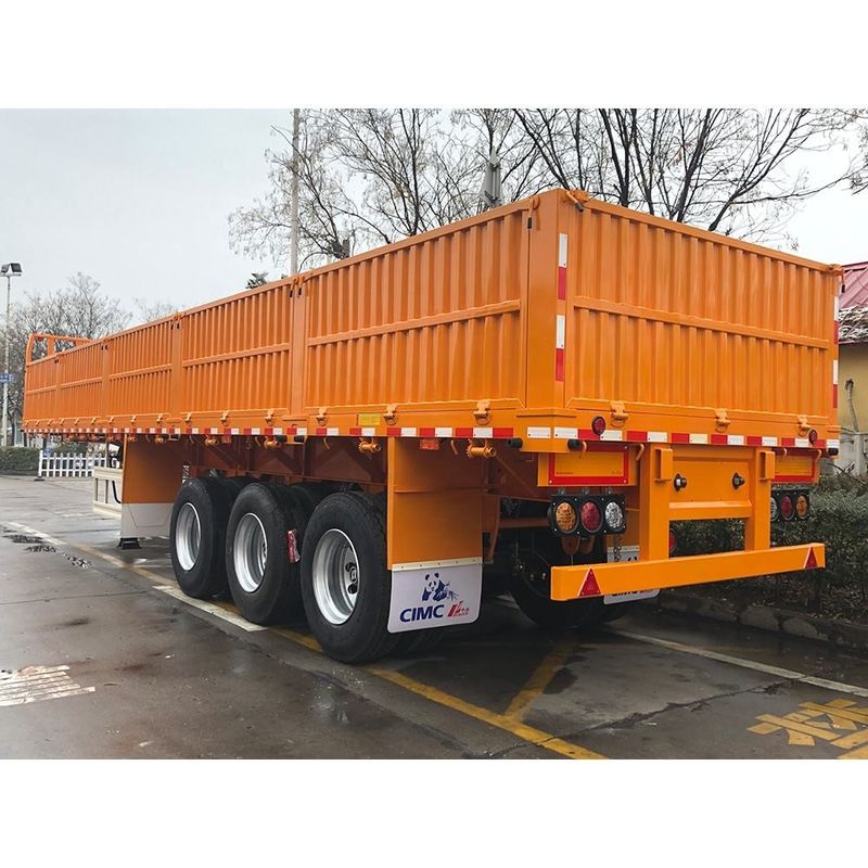 SHACMAN hek CIMC 3 assen hek Cargo Semi-trailer 60 ton met container Twist Lock