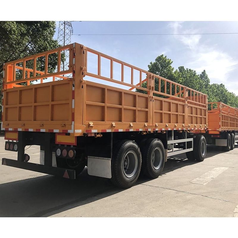SHACMAN hek CIMC 3 assen hek Cargo Semi-trailer 60 ton met container Twist Lock