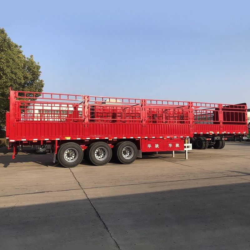 SHACMAN hek CIMC 3 assen hek Cargo Semi-trailer 60 ton met container Twist Lock