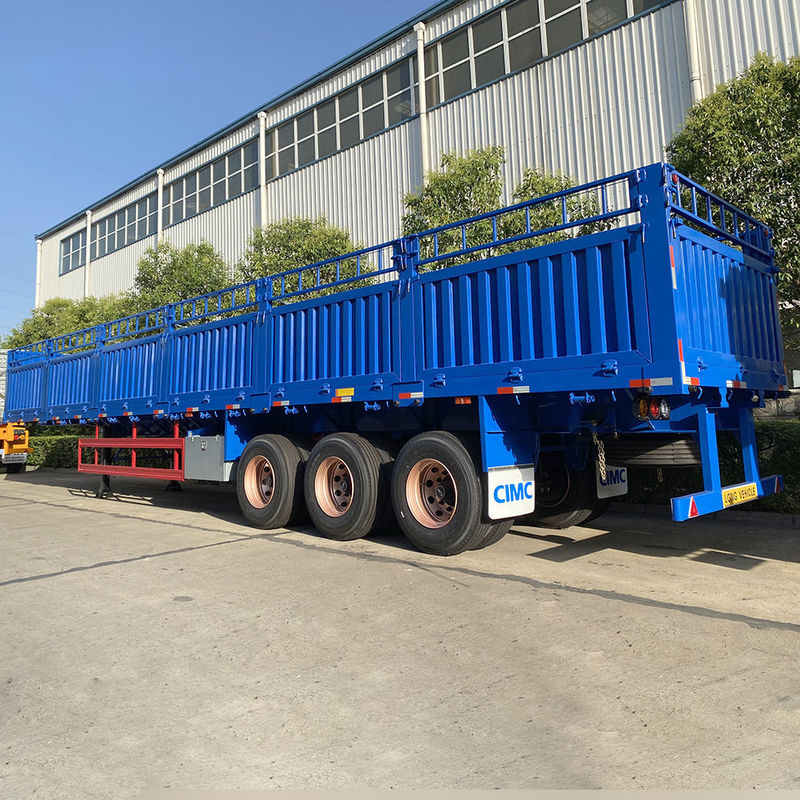 CIMC 3 Assen Truck Fence Cargo 60 ton Semi-trailer Met Container Twist Lock