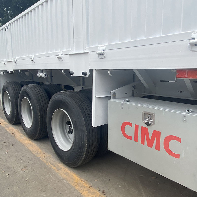 CIMC 3 / 4 Assen hek Semi-trailer 60 70 Tons Geheinde vrachtwagens SHACMAN