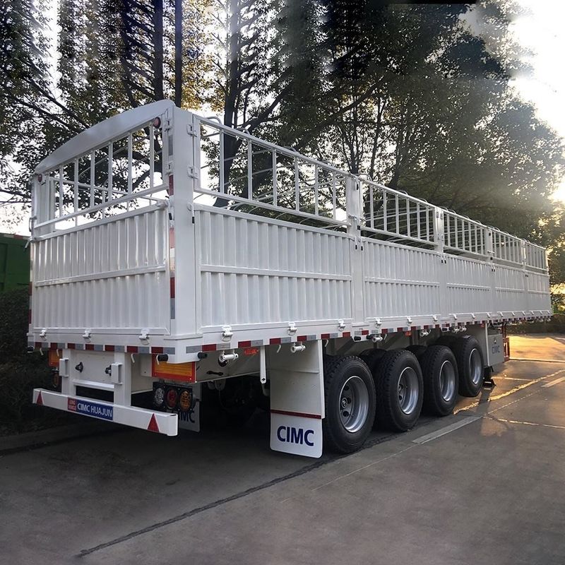CIMC 3 / 4 Assen hek Semi-trailer 60 70 Tons Geheinde vrachtwagens SHACMAN