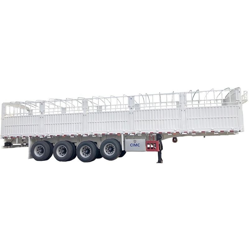 CIMC 3 / 4 Assen hek Semi-trailer 60 70 Tons Geheinde vrachtwagens SHACMAN
