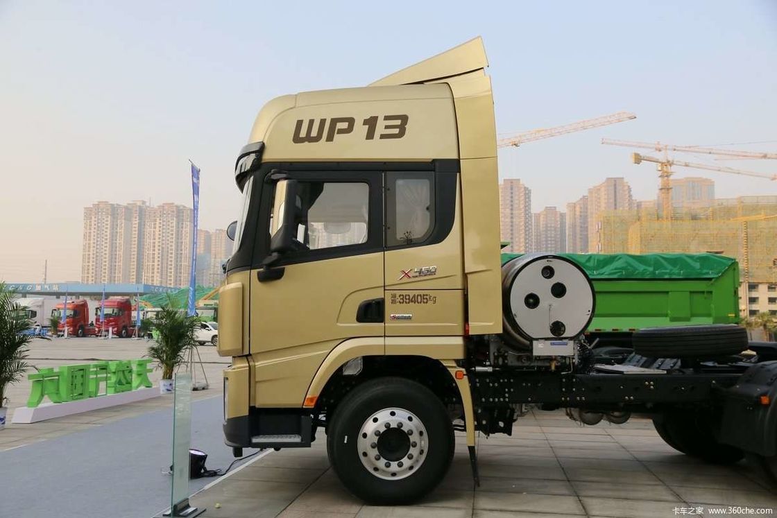 LNG 480 pk SHACMAN X3000 6x4 trekker EuroV witte vrachtwagen trekkerkop