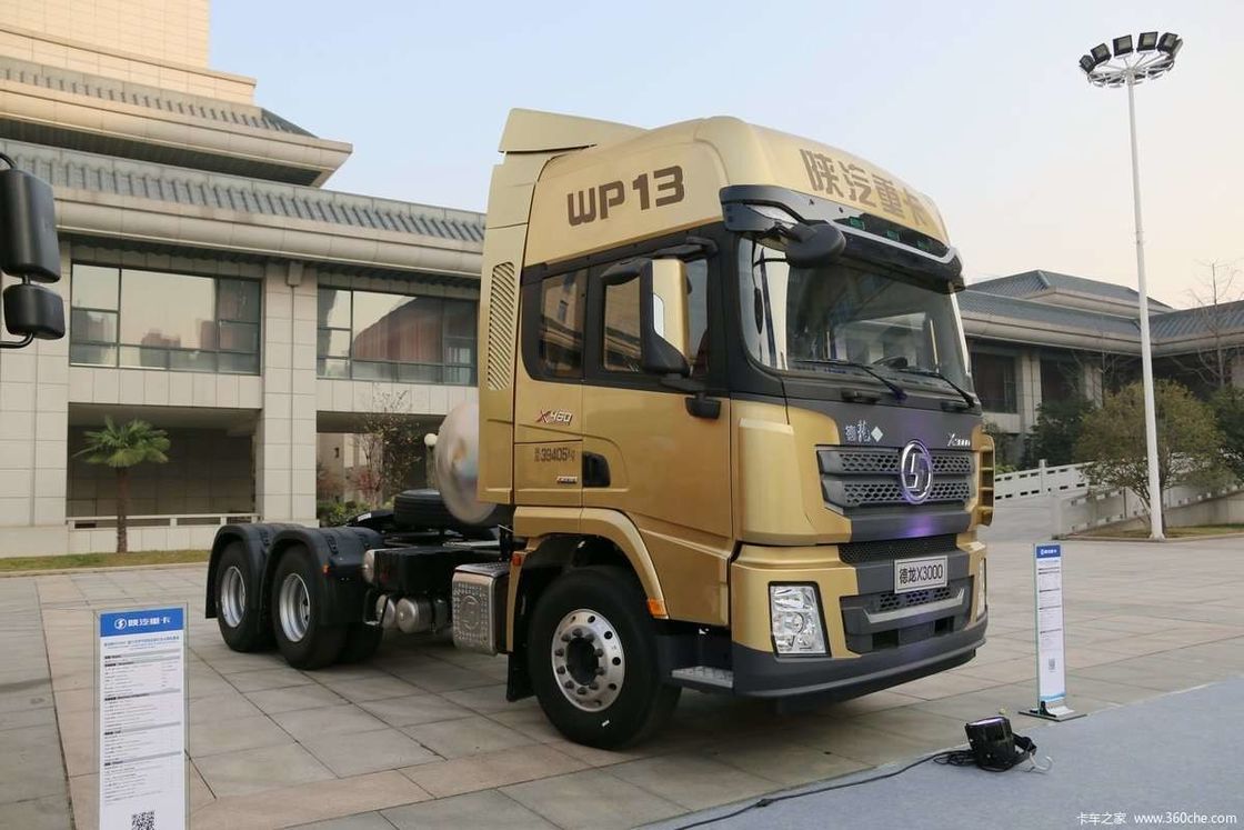 LNG 480 pk SHACMAN X3000 6x4 trekker EuroV witte vrachtwagen trekkerkop