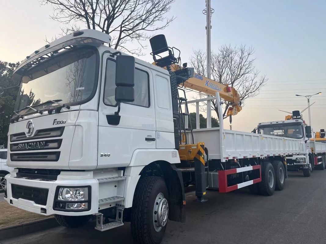 SHACMAN F3000 kraan vrachtwagen 6x4 340 pk vrachtwagen EuroII